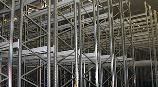 Estantes móveis Paletização